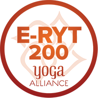 Yoga Alliance E-RYT 200 Accreditation Badge